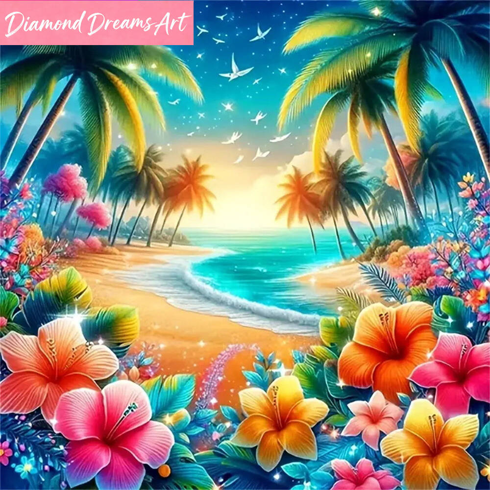 Diamond Painting seaside lands - Photo Mosaic Print ulasan dan harga