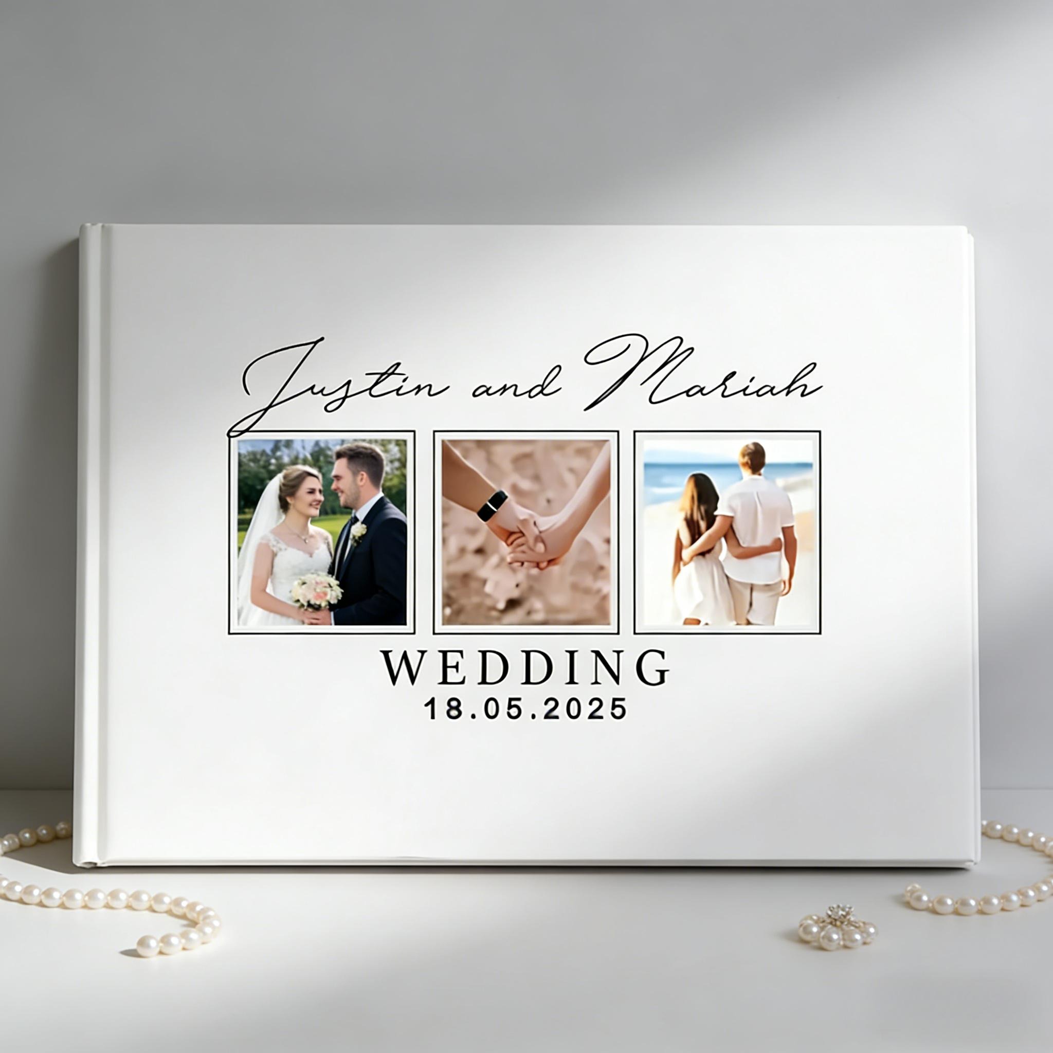 A Custom Wedding Guest Book -  - Custom Photo Book ulasan dan harga