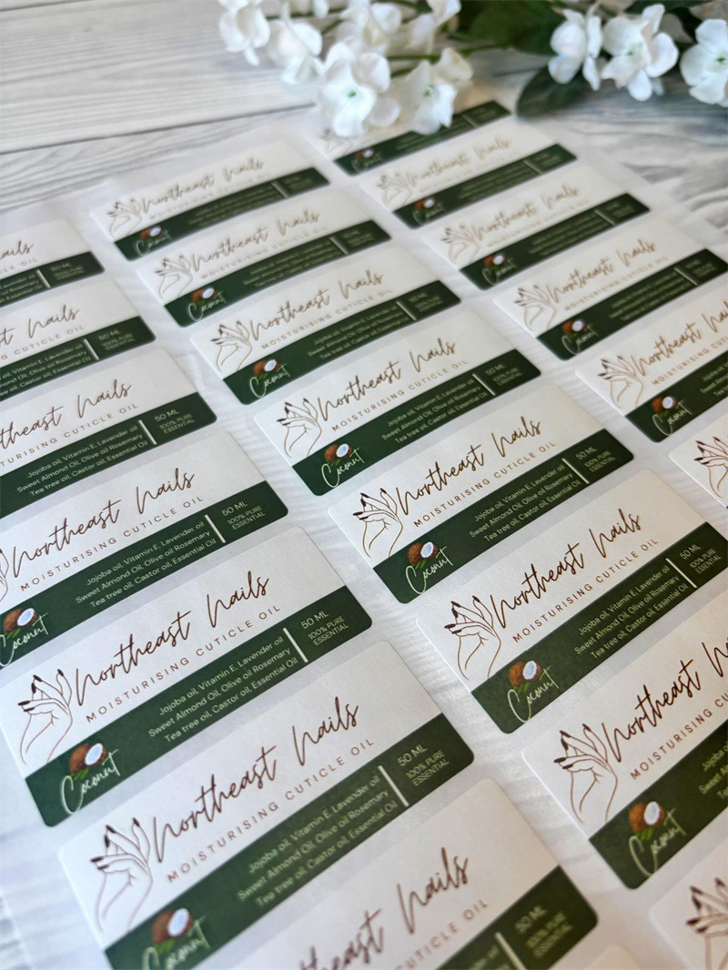 Custom 3D Embossed Gold Foil A - Personalised Candle Label ulasan dan harga