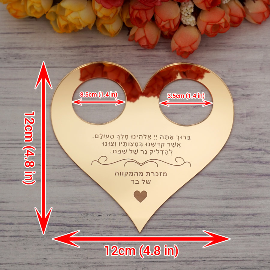 Acrylic Mirror Custom Text Pra - Personalised Candle Label ulasan dan harga